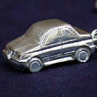 Alfa 164 Sterling silver Keyring